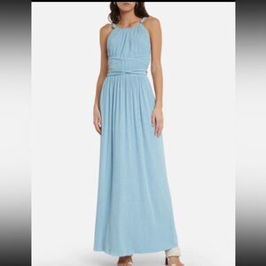 Jonathan simkhai open-back dress in powder blue
